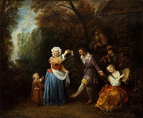 The Country Dance, 1706, Antoine Watteau