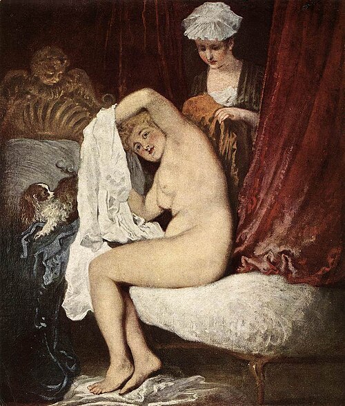 La toilette, 1718, Antoine Watteau