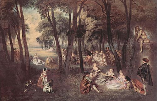 Amusements champêtres, 1720, Antoine Watteau