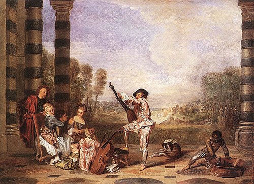 Les charmes de la vie, 1719, Antoine Watteau