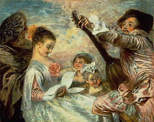 Pour nous prouver que cette belle, 1717, Antoine Watteau
