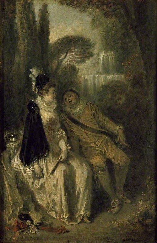 Le Repos gracieux, 1713, Antoine Watteau