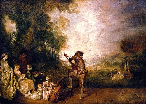 Le Concert, 1717, Antoine Watteau