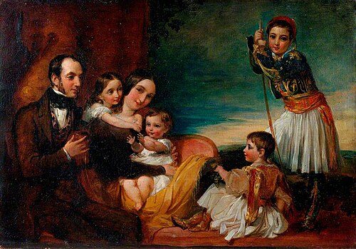 The Family of Alexander Constantine Ionides, 1840, George Frederic Watts