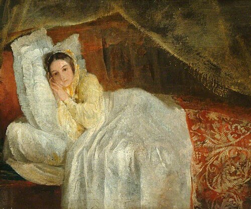 Lady Holland on Daybed, 1844, George Frederic Watts