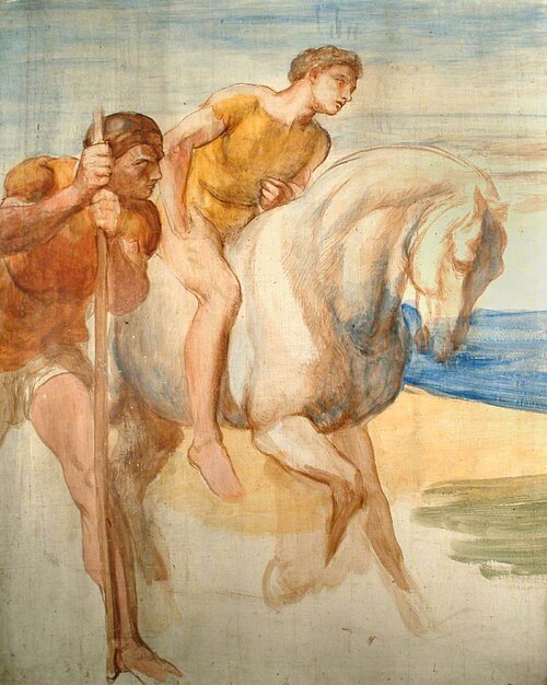 Study for Fresco of Corialanus for Bowood House, 1859, George Frederic Watts