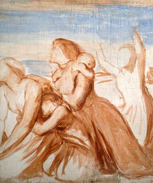Study for Fresco of Corialanus for Bowood House, 1859, George Frederic Watts
