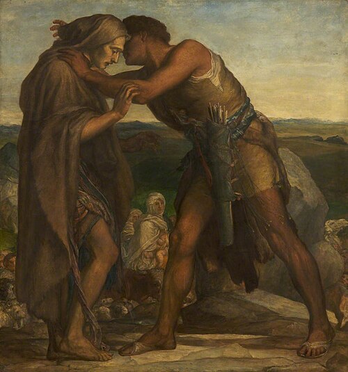 Meeting of Esau and Jacob, 1865, George Frederic Watts