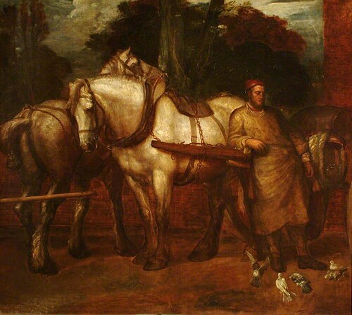 The Midday Rest (Dray Horses), 1862, George Frederic Watts