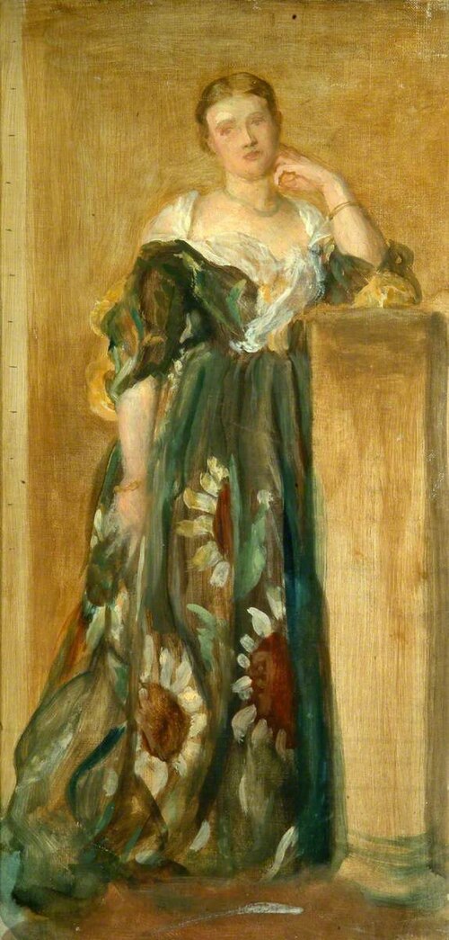 Madeline Wyndham, née Campbell (1845–1920), 1869, George Frederic Watts