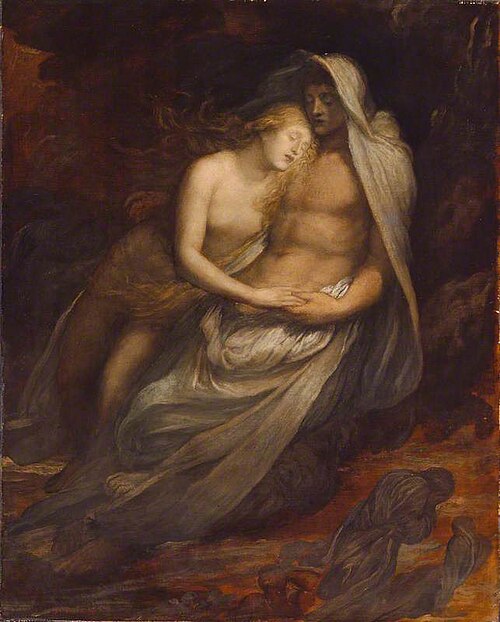 Paolo and Francesca, 1870, George Frederic Watts