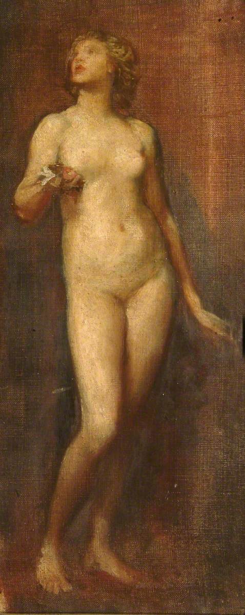 Study of Nude (Standing Figure), 1874, George Frederic Watts