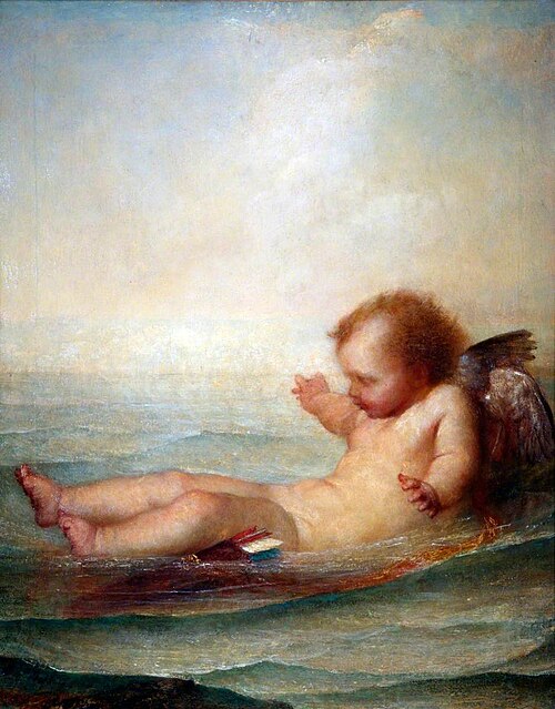 I'm Afloat, 1892, George Frederic Watts