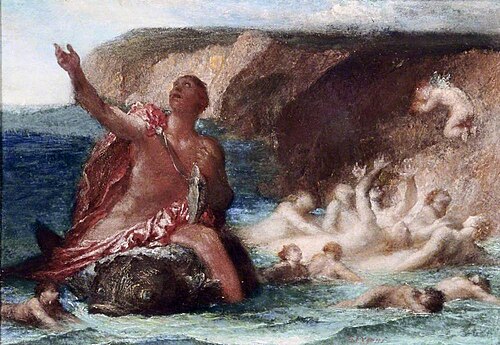 Arion Saved by the Dolphin, 1896, George Frederic Watts