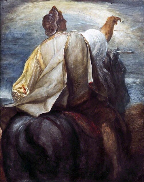 The Four Horsemen of the Apocalypse: The Rider on the Black Horse, 1878, George Frederic Watts