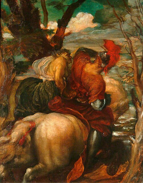Orderic and the Witch (large version in colour), 1856, George Frederic Watts