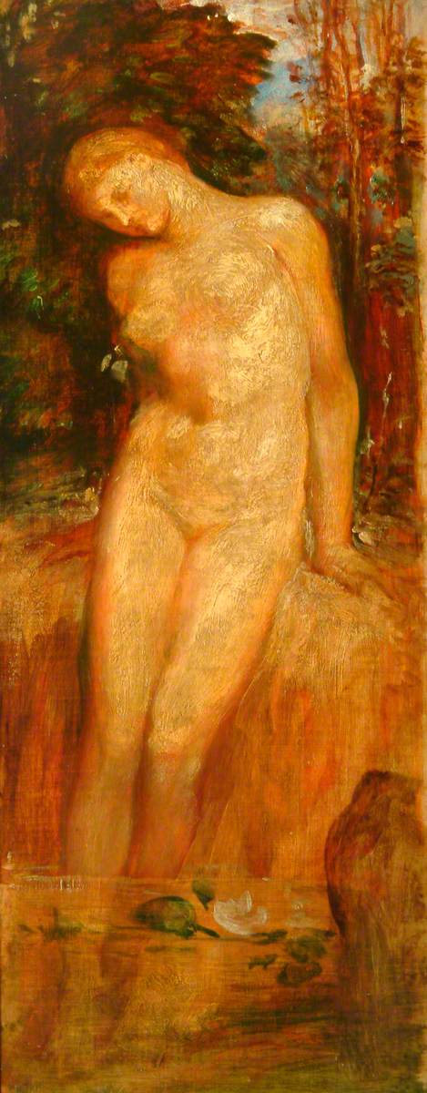 Nude Standing (The Pool), , George Frederic Watts