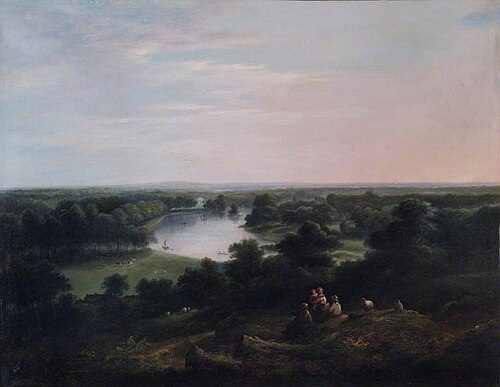 View from Richmond Hill, Surrey, 1850, George Frederic Watts