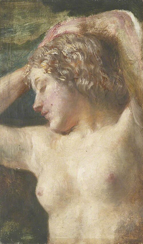 Nude Study, 1870, George Frederic Watts