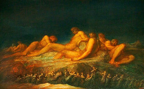 The Titans, 1860, George Frederic Watts