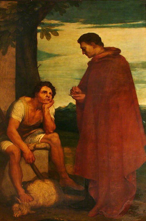 Aristides and the Shepherd, 1850, George Frederic Watts