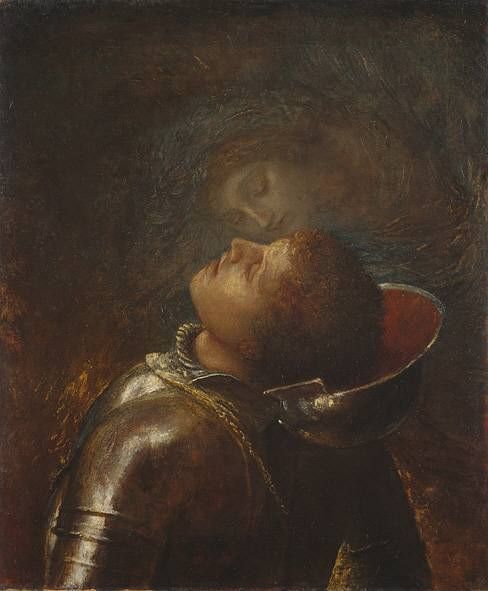 Pontgibaud, le Hameau de Peschadoire", 1884, George Frederic Watts