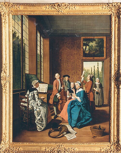 Concert in an Interior, 1764, Jan Josef Horemans