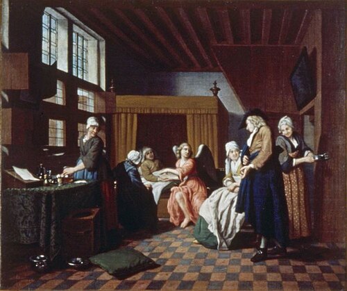 The physician as an angel, 1752, Jan Josef Horemans