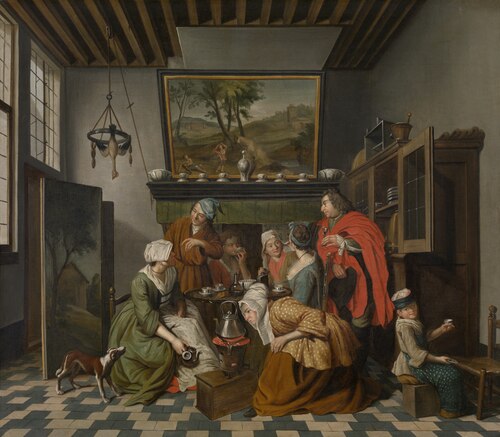Tea-Time, 1800, Jan Josef Horemans