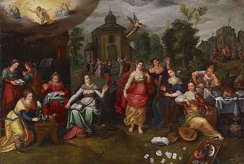 The wise and the foolish virgins, 1600, Pieter Lisaert