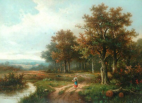 Landscape, , Hendrik Pieter Koekkoek