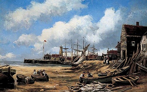 Landing the Catch, Whitstable, Kent, , Hermanus the Younger Koekkoek
