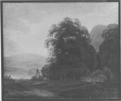 Landschaft mit einem Gebirgssee, , Simon Warnberger