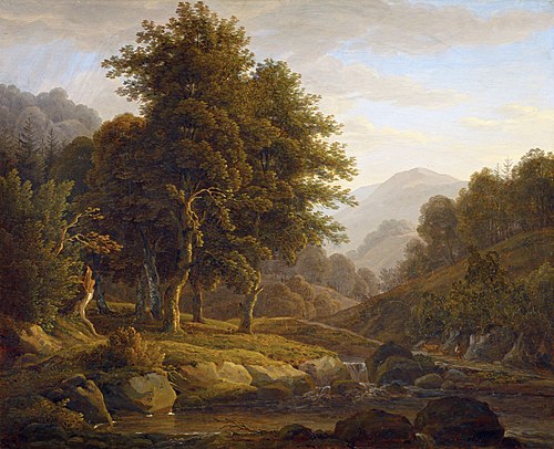 Vorgebirgslandschaft, 1827, Simon Warnberger