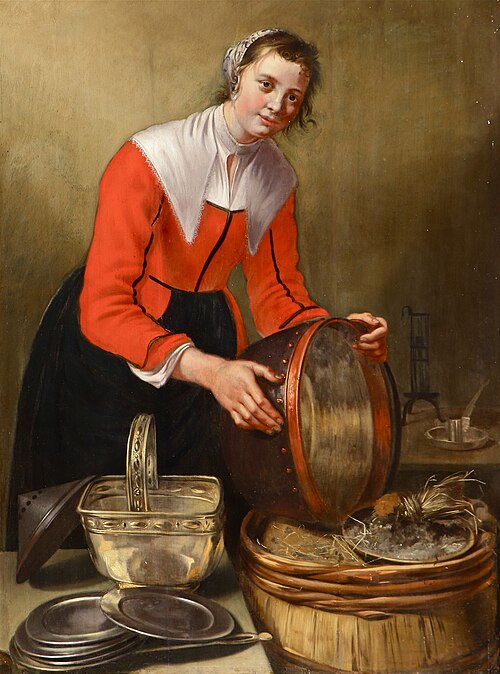 Kitchen maid, 1650, Willem van Odekercken