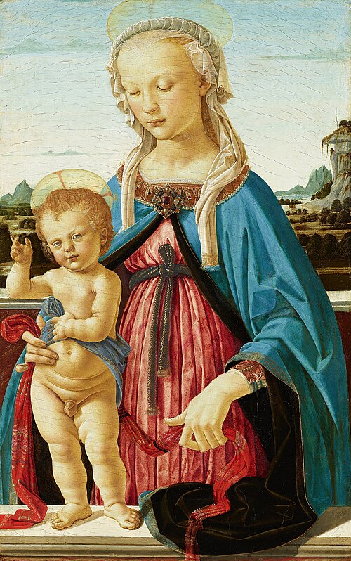 Vierge à l'enfant, 1473, Andrea Verrocchio
