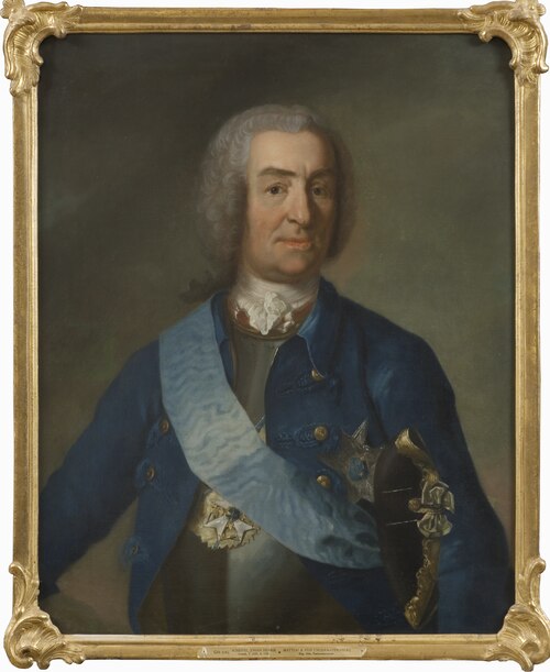 Portrait of Mattias Alexander von Ungern-Sternberg, 1689-1763, , Johan Henrik Scheffel