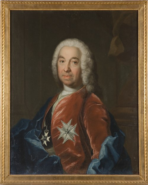 Portrait of Leonhard Klinckowström, 1755, Johan Henrik Scheffel