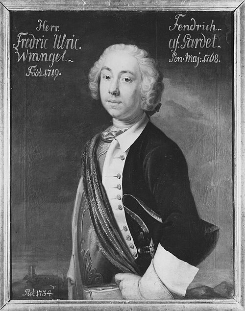 Fredrik Ulrik Wrangel af Sauss, 1719-93, 1734, Johan Henrik Scheffel