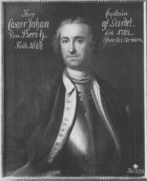 Johan Kasper Berch, 1688-1761, 1729, Johan Henrik Scheffel