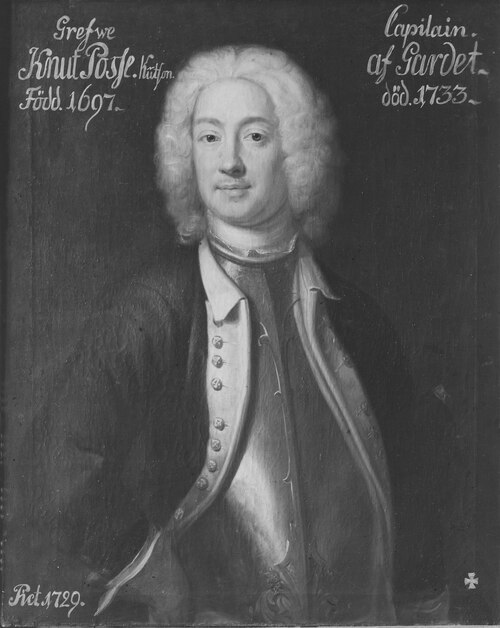 Knut Posse, 1697-1731, 1729, Johan Henrik Scheffel