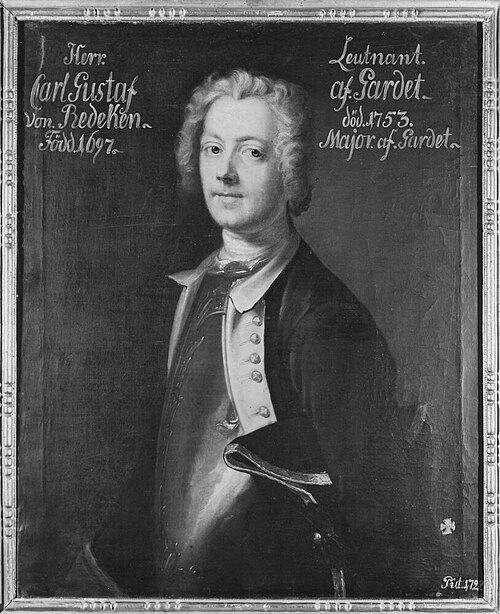 Karl Gustav von Redeken, 1697-1753, 1728, Johan Henrik Scheffel