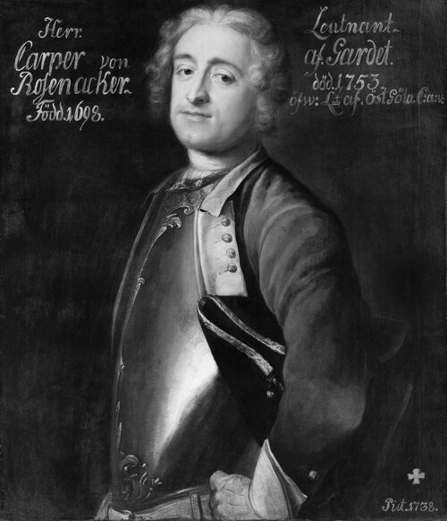 Casper Erik Rosenacker, 1698-1753, 1738, Johan Henrik Scheffel