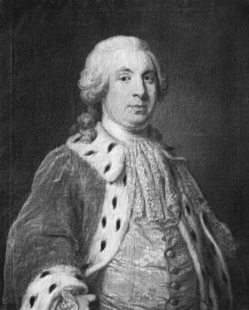 Axel Arnell (1721-1777), councillor, married to 1. Ingrid Gustava von Parlander, 2. Catharina Charlo, 1750, Johan Henrik Scheffel