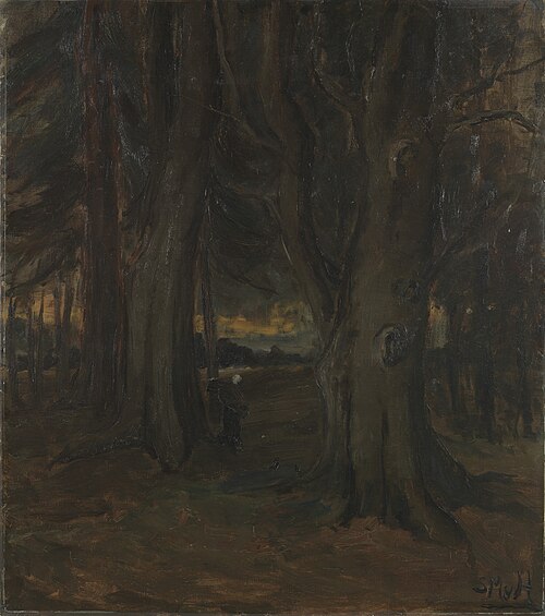 View in a forest, 1888, Sina Mesdag-van Houten