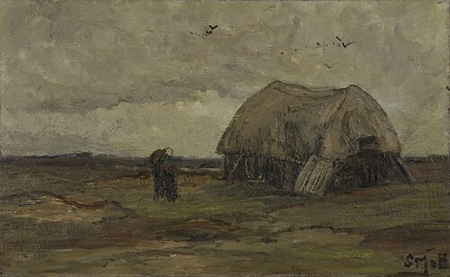 Cottage in Hattem, 1884, Sina Mesdag-van Houten
