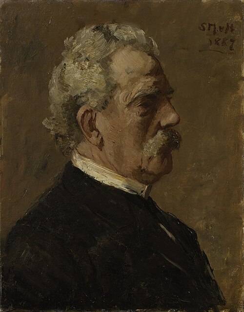 Portrait of Colonel del Campo, called Camp, 1887, Sina Mesdag-van Houten