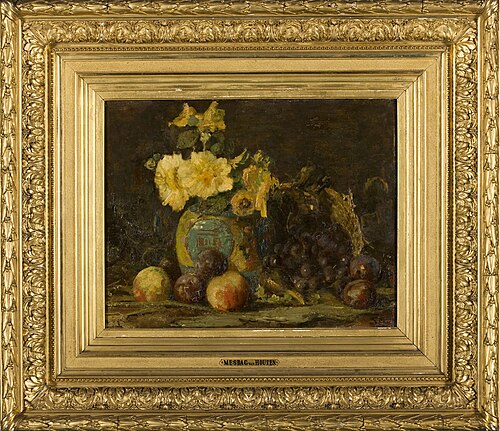 Stilleven met bloemen en vruchten, 1878, Sina Mesdag-van Houten