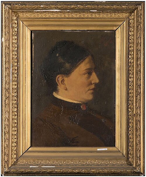 Portret van Sijtske de Meester-Sybouts, 1886, Sina Mesdag-van Houten