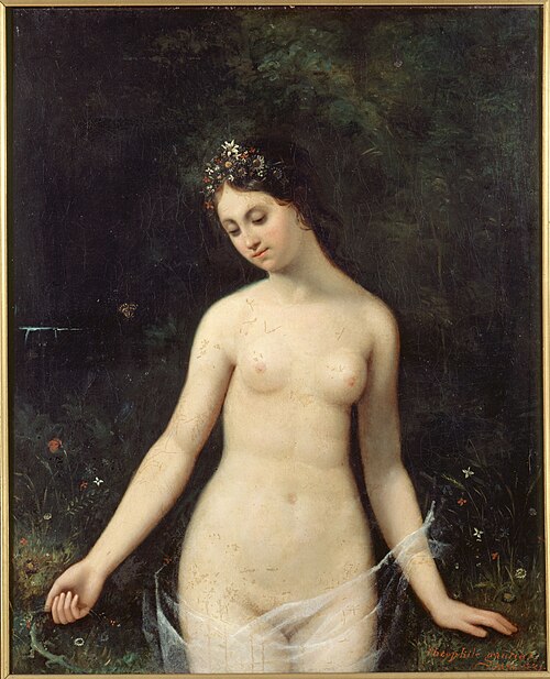 Jeune femme nue, 1831, Théophile Gautier